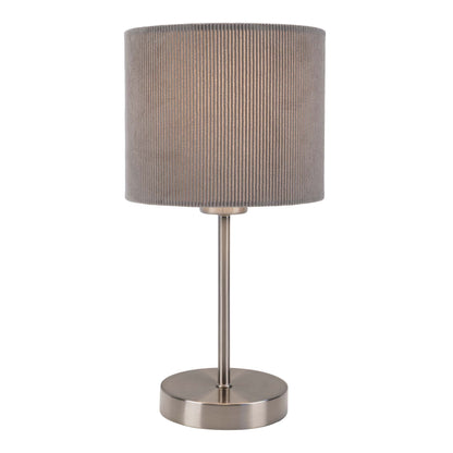 Tischleuchte "ARDITA" H: 36cm grau