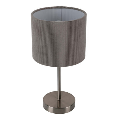 Tischleuchte "ARDITA" H: 36cm grau