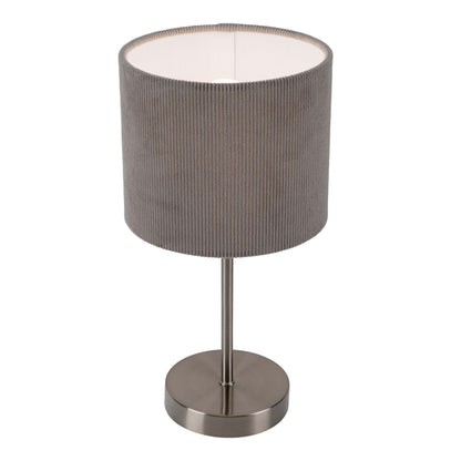 Tischleuchte "ARDITA" H: 36cm grau