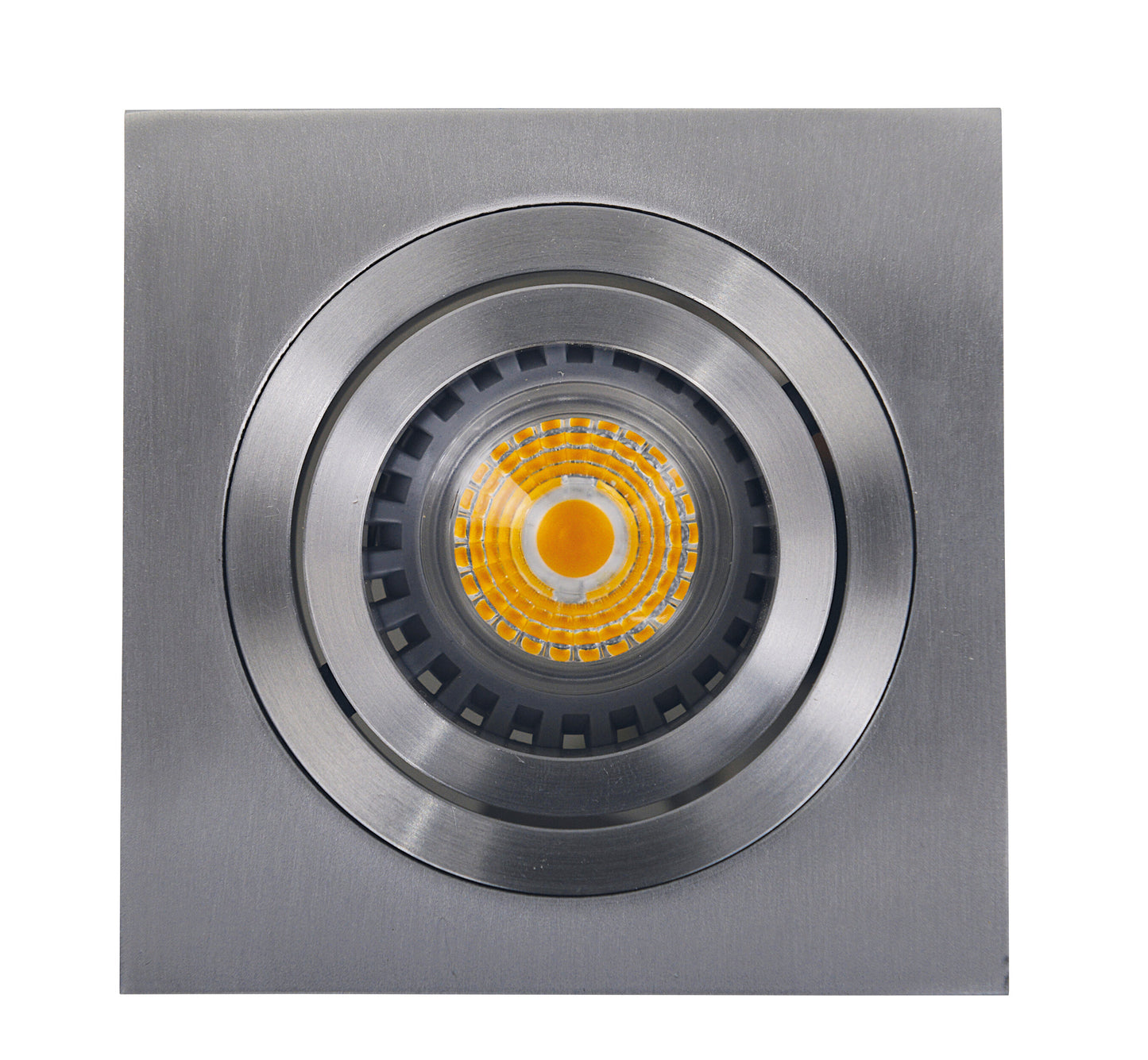 Einbauleuchten - Einbauspot, Einbaulampe im Functional Style, aus Metall in silber, 12 cm hoch, Maße 9,2 x 9,2 cm, GU10-Fassung