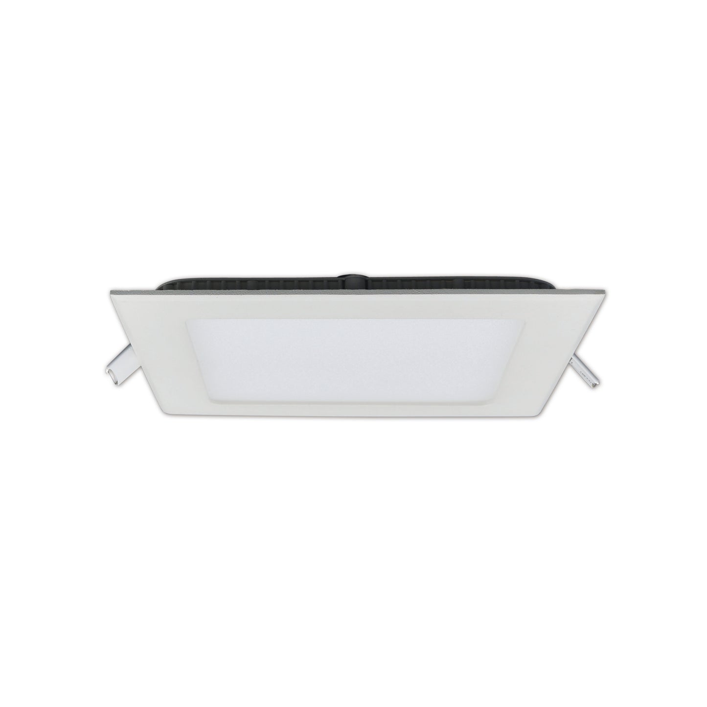 Einbauleuchten - LED Einbauleuchte "Interna" d:12cm, Einbaulampe im Functional Style, aus Metall und Kunststoff in weiß, 1,3 cm tief, Ø 12 cm, inkl. LED