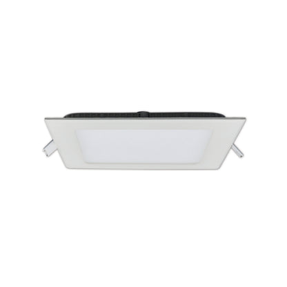 Einbauleuchten - LED Einbauleuchte "Interna" d:12cm, Einbaulampe im Functional Style, aus Metall und Kunststoff in weiß, 1,3 cm tief, Ø 12 cm, inkl. LED