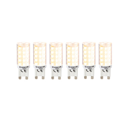 6er-Set LED Leuchtmittel "DENNY" G9 / 3,5 W