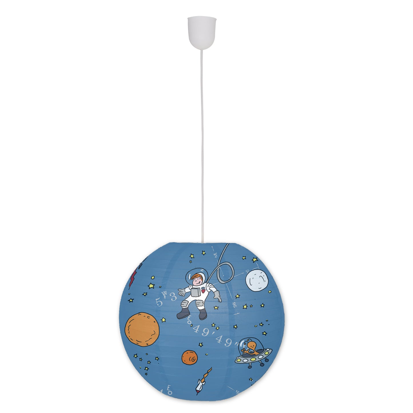 Papierleuchte "Kid Ballon" Ø: 40cm Raumfahrt