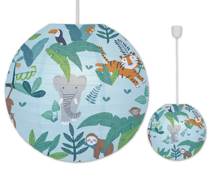 Papierleuchte "Kid Ballon" Ø: 40cm Dschungeltiere