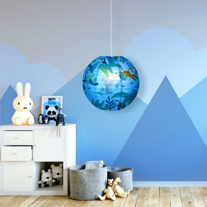 Papierleuchte "Kid Ballon" Ø: 40cm Dschungeltiere