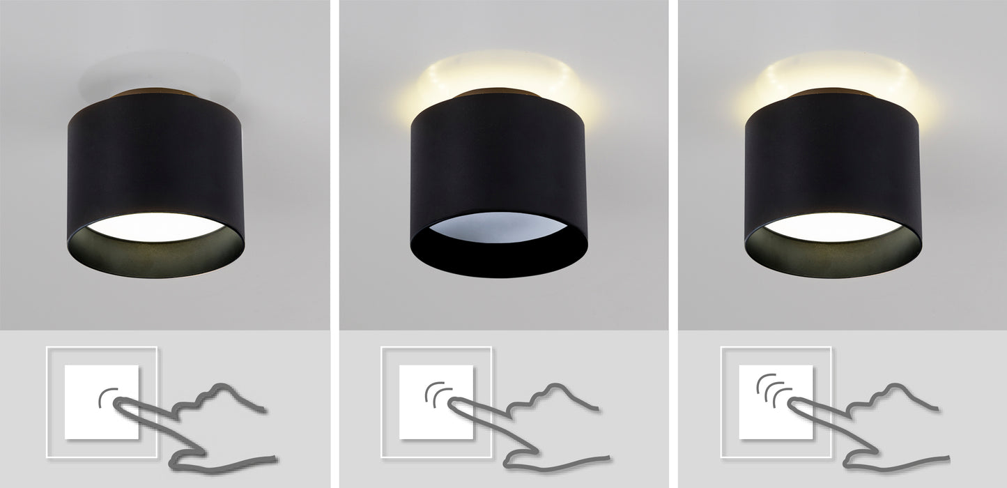 LED Spot "TRIOS" Ø: 10cm schwarz