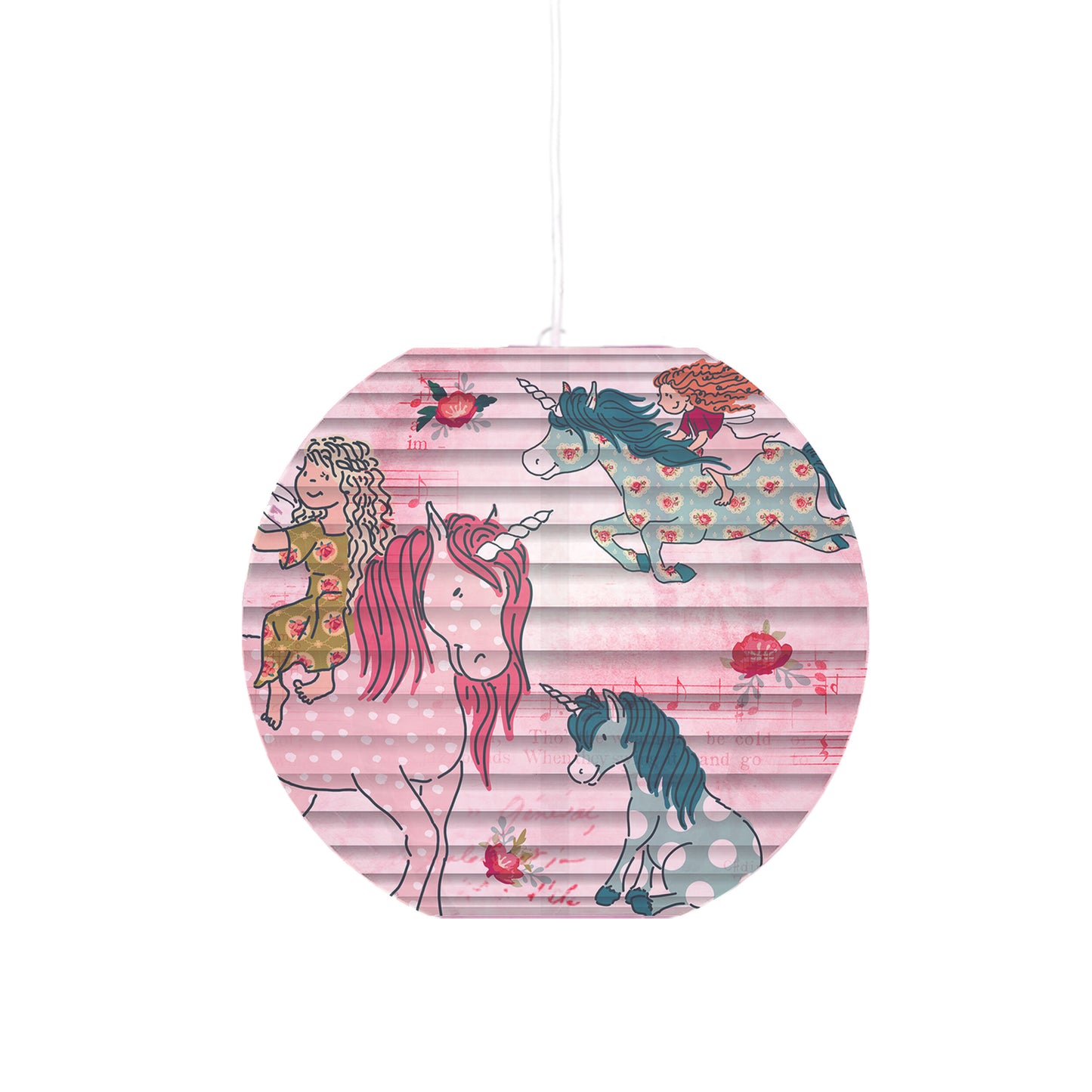 Papierleuchte "Kid Ballon" Ø: 40cm Einhorn