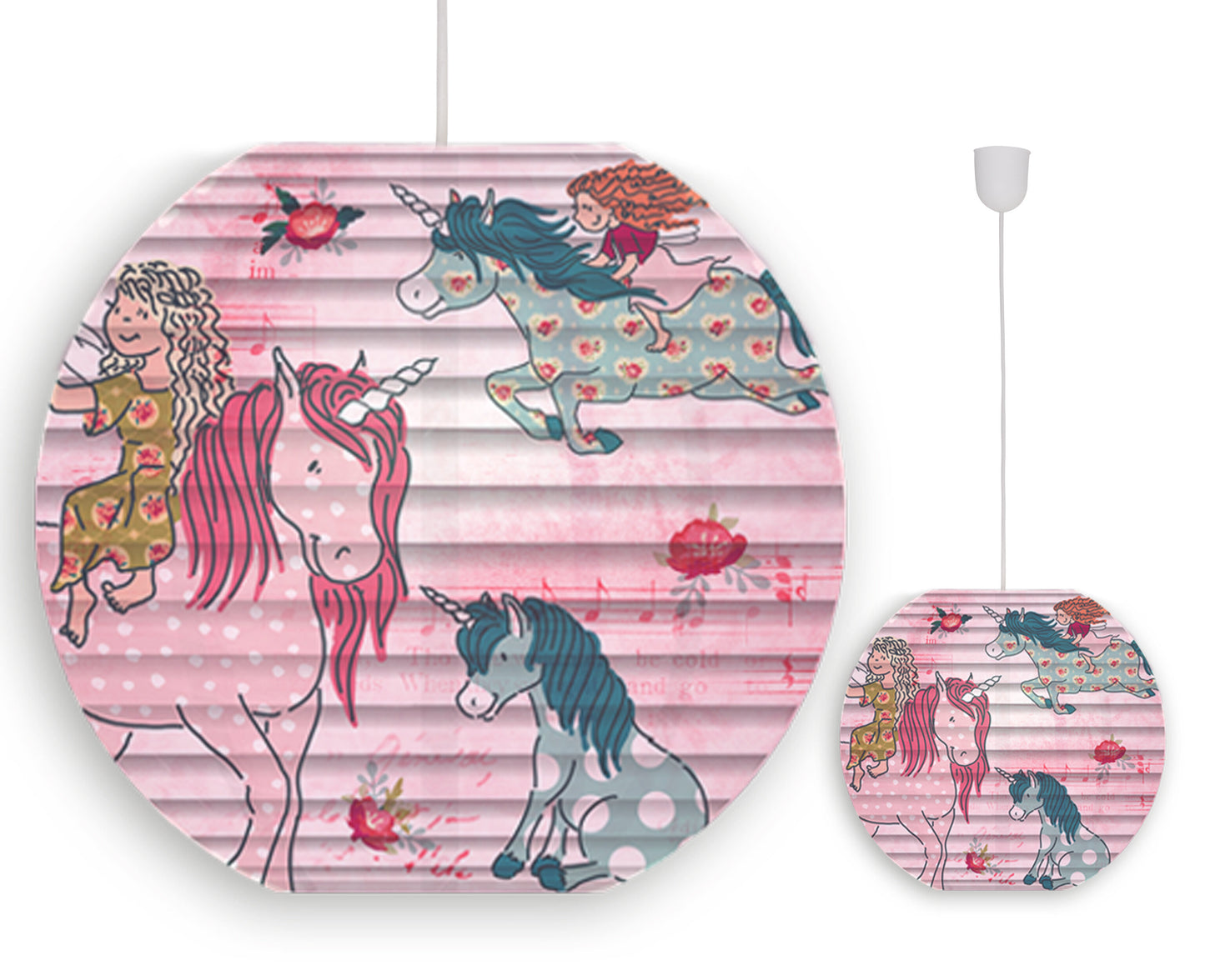 Papierleuchte "Kid Ballon" Ø: 40cm Einhorn