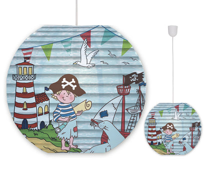 Papierleuchte "Kid Ballon Ø: 40cm Pirat