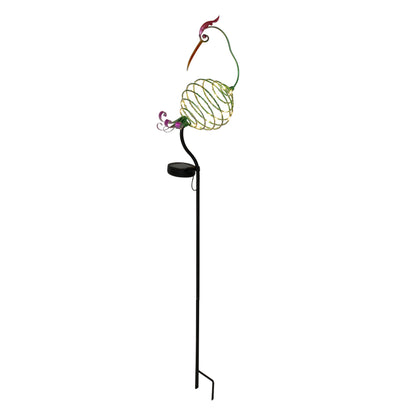 Deko-Solar-Erdspieß "KRANICH" h: 86cm