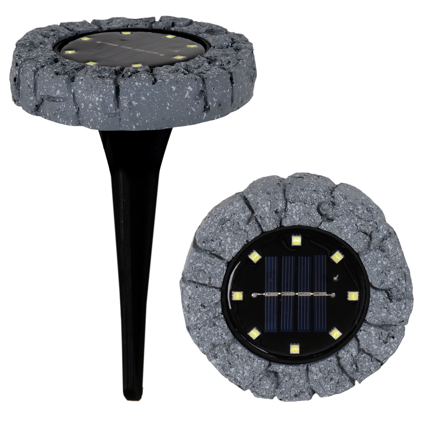 3er-Set LED Solar-/Bodenerdspieß "KIAN" Ø: 12 cm