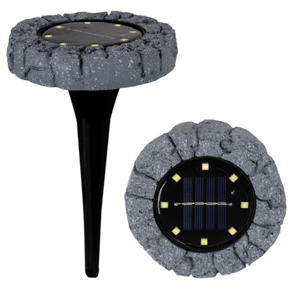 3er-Set LED Solar-/Bodenerdspieß "KIAN" Ø: 12 cm