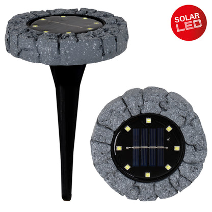 3er-Set LED Solar-/Bodenerdspieß "KIAN" Ø: 12 cm