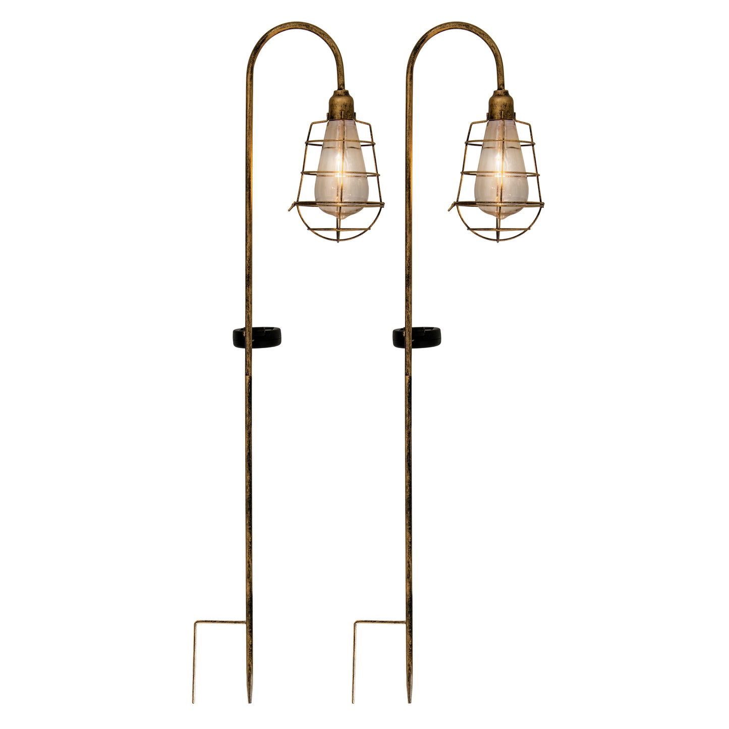 2er-Set LED Solar-/Erdspieß "GITTI" H: 76,5 cm