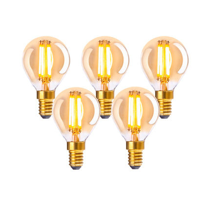 5er-Set LED Leuchtmittel "DILLY" H: 7,8cm warmweiß