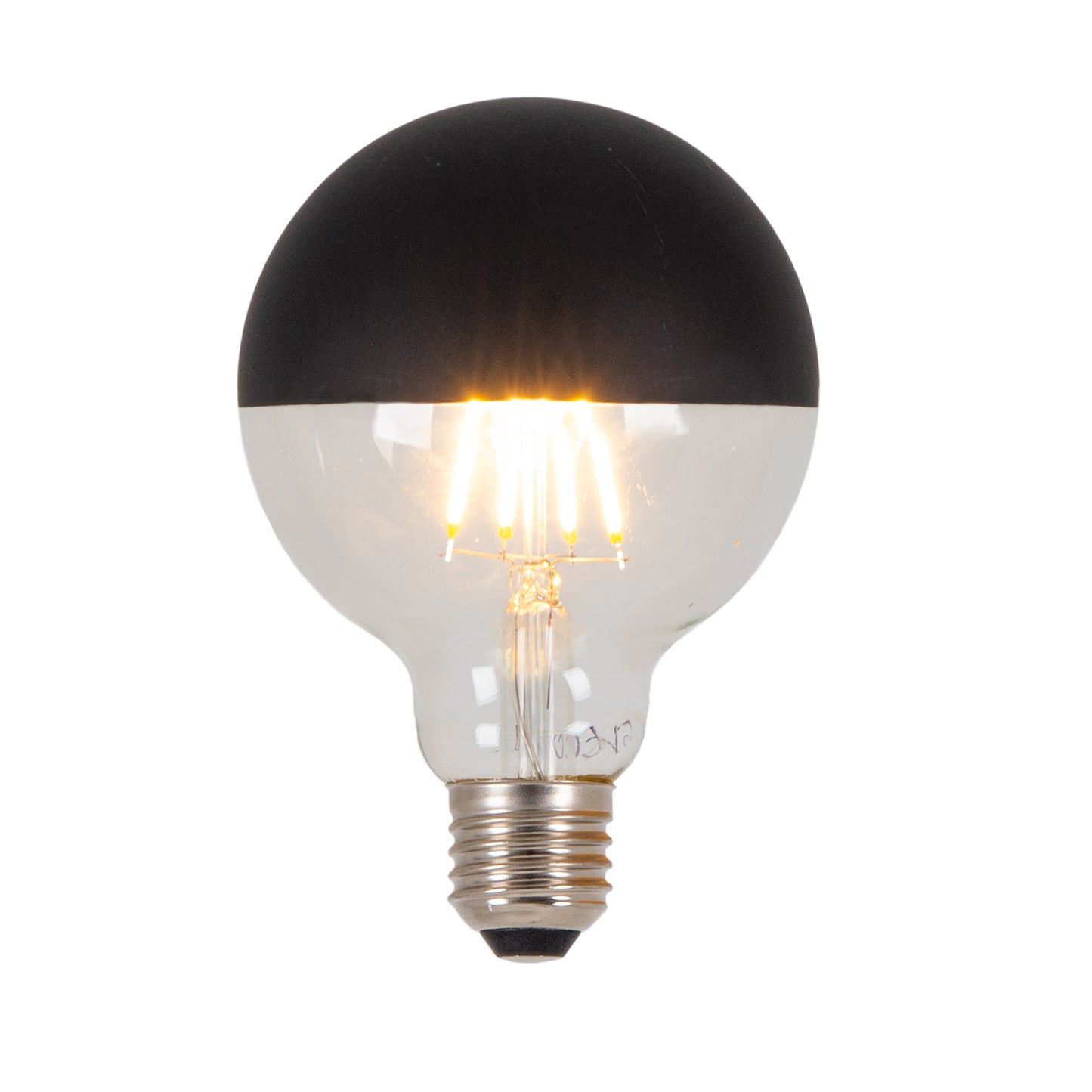 2er-Set LED Leuchtmittel "TOMY" E27/5W schwarz - E27, 5 Watt, 510 Lumen, 2700 Kelvin, aus Metall und Glas, schwarz  dimmbar