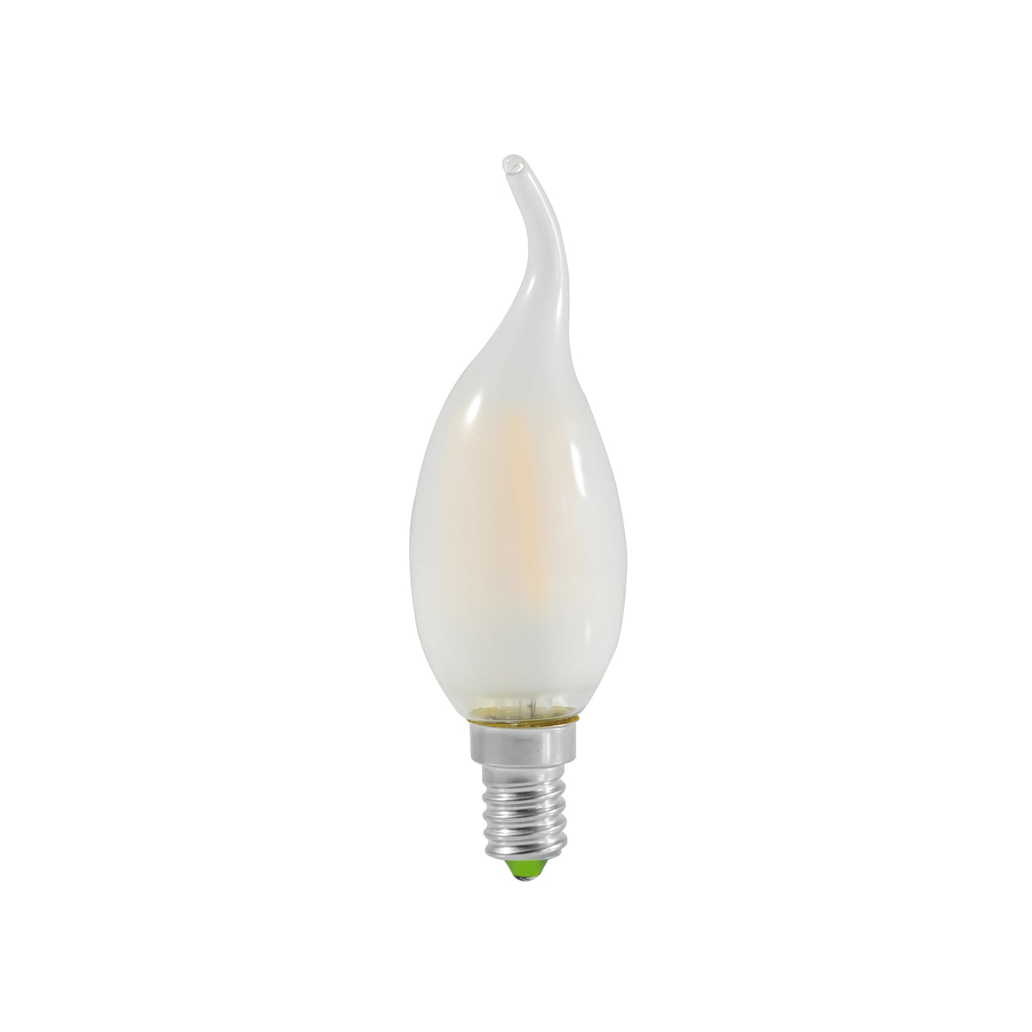 6er-Set LED-Kerze "Windstoß" E14 H: 12,3cm warmweiß - E14, 3,8 Watt, 479 Lumen, 2700 Kelvin, aus Metall und Glas, warmweiß