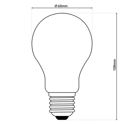 6er-Set LED Leuchtmittel "BOBS" E27/ 8W H: 10,8cm warmweiß