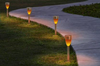 6er-Set LED Solar-/Außenleuchte "CYRAL" inkl. Erdspieß