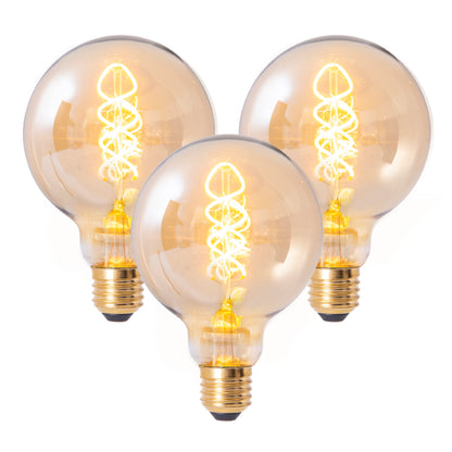 3er-Set LED Leuchtmittel "DILLY" E27 H: 13,5cm warmweiß