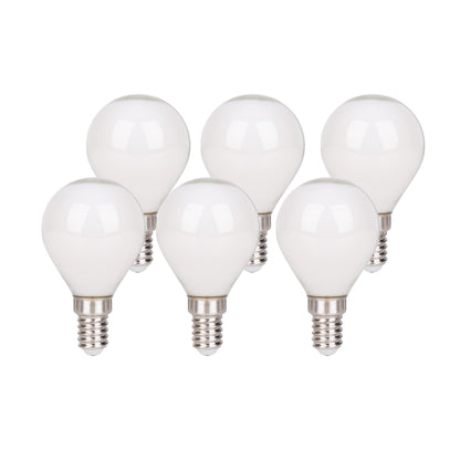 6er-Set LED Leuchtmittel "DAFFY" H: 7,7cm warmweiß