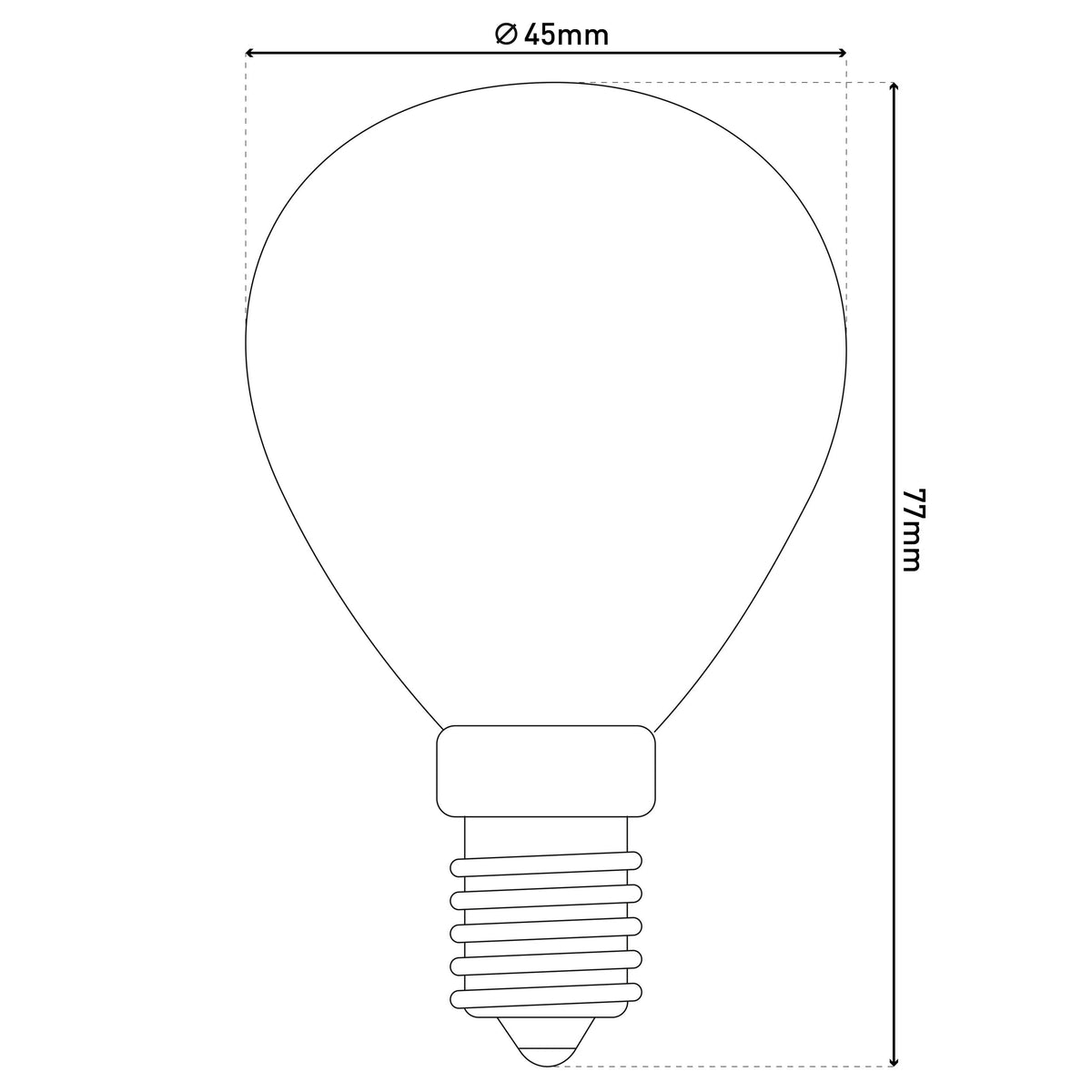 6er-Set E14 LED Leuchtmittel "DAFFY" H: 7,7cm warmweiß