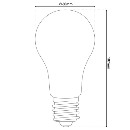5er-Set E27 LED Leuchtmittel "DAFFY" H: 10,7cm warmweiß