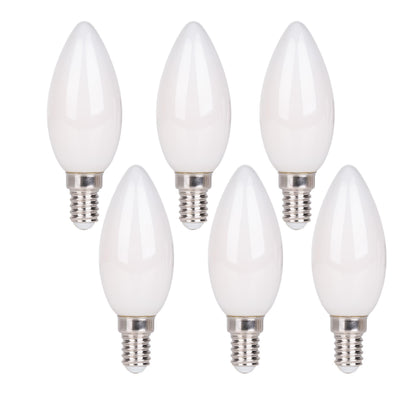 6er-Set LED Leuchtmittel "DAFFY" H: 10,2cm warmweiß