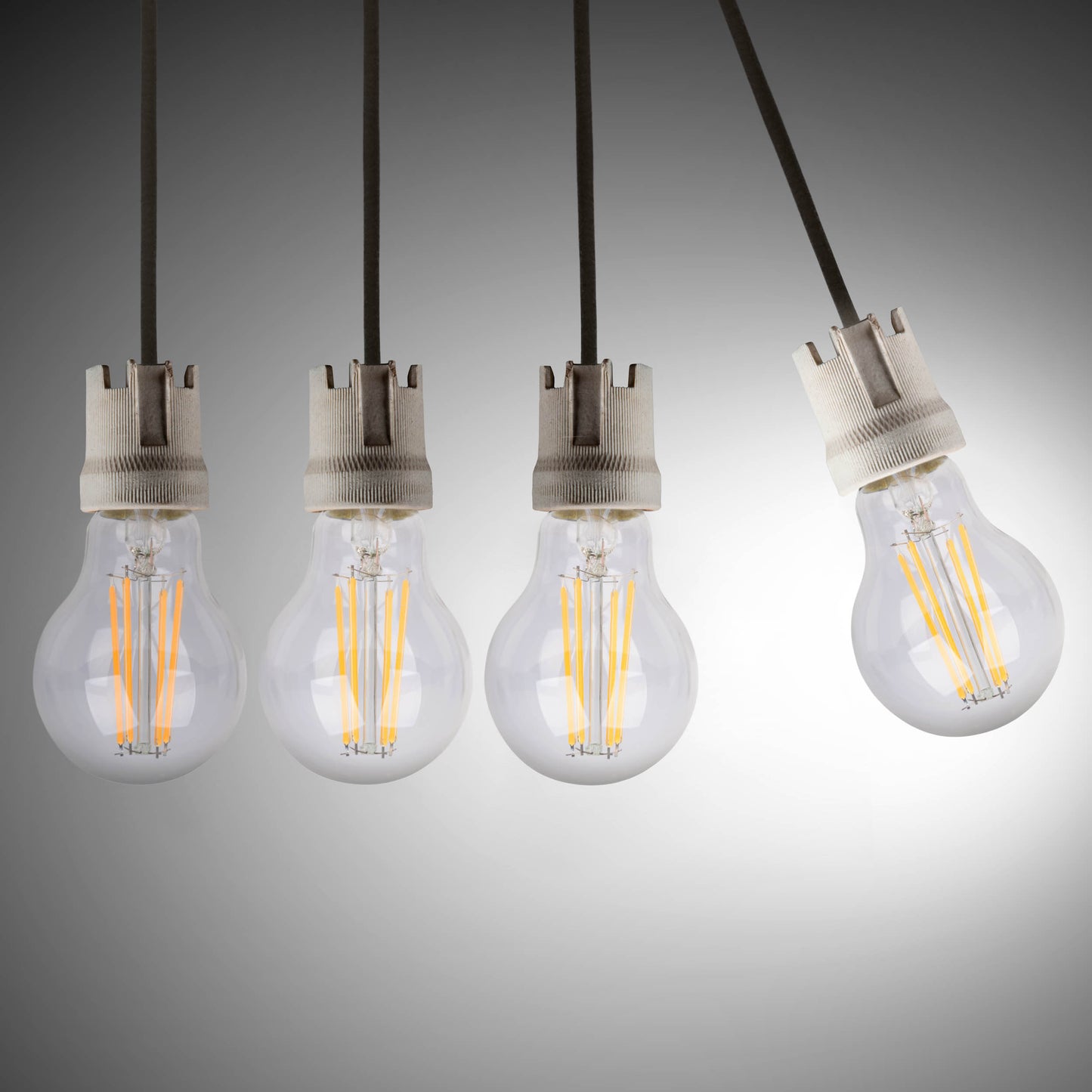 5er-Set E27 LED Leuchtmittel "DAFFY" H: 10,5cm warmweiß