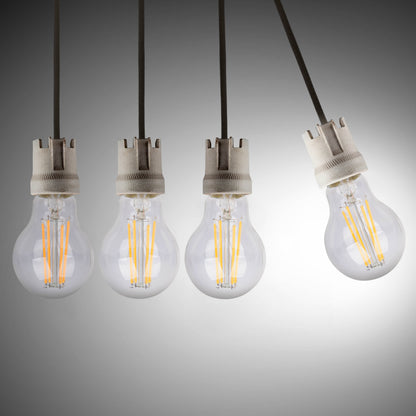5er-Set E27 LED Leuchtmittel "DAFFY" H: 10,5cm warmweiß