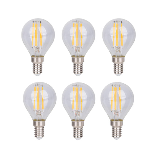 6er-Set LED Leuchtmittel "DAFFY" H: 7,8cm warmweiß
