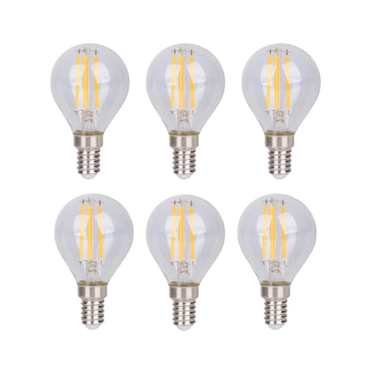 6er-Set E14 LED Leuchtmittel "DAFFY" H: 7,8cm warmweiß