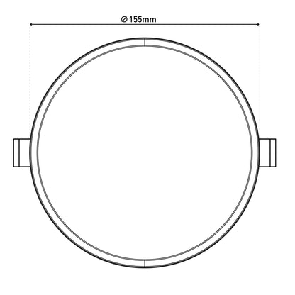 LED Einbauleuchte "SUMA" Ø: 15,5cm
