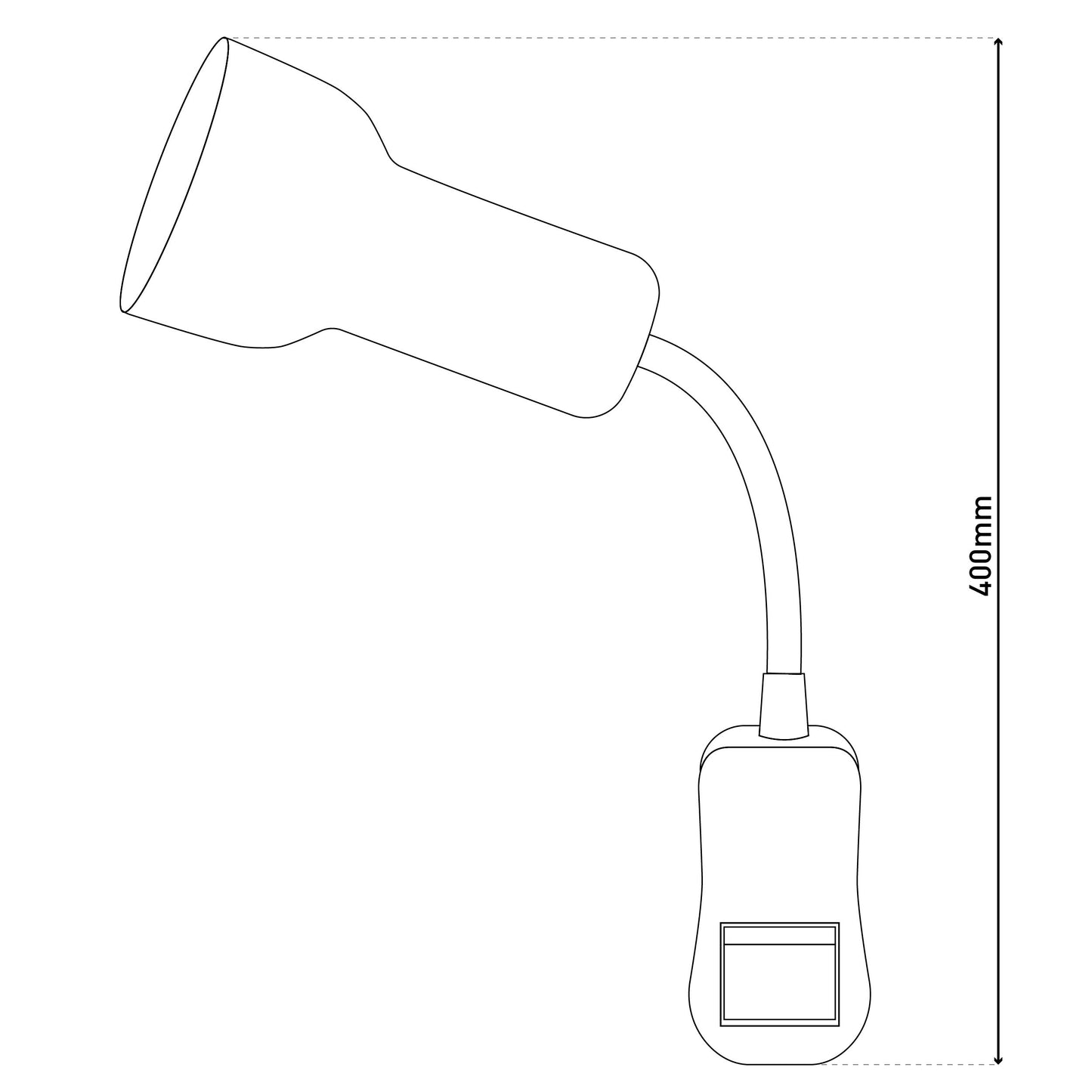 Steckerspot m. Schlaucharm "Clip"
