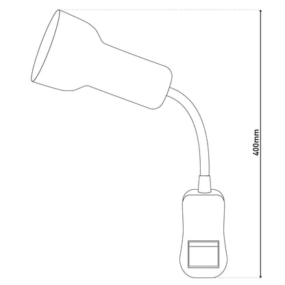 Steckerspot m. Schlaucharm "Clip"