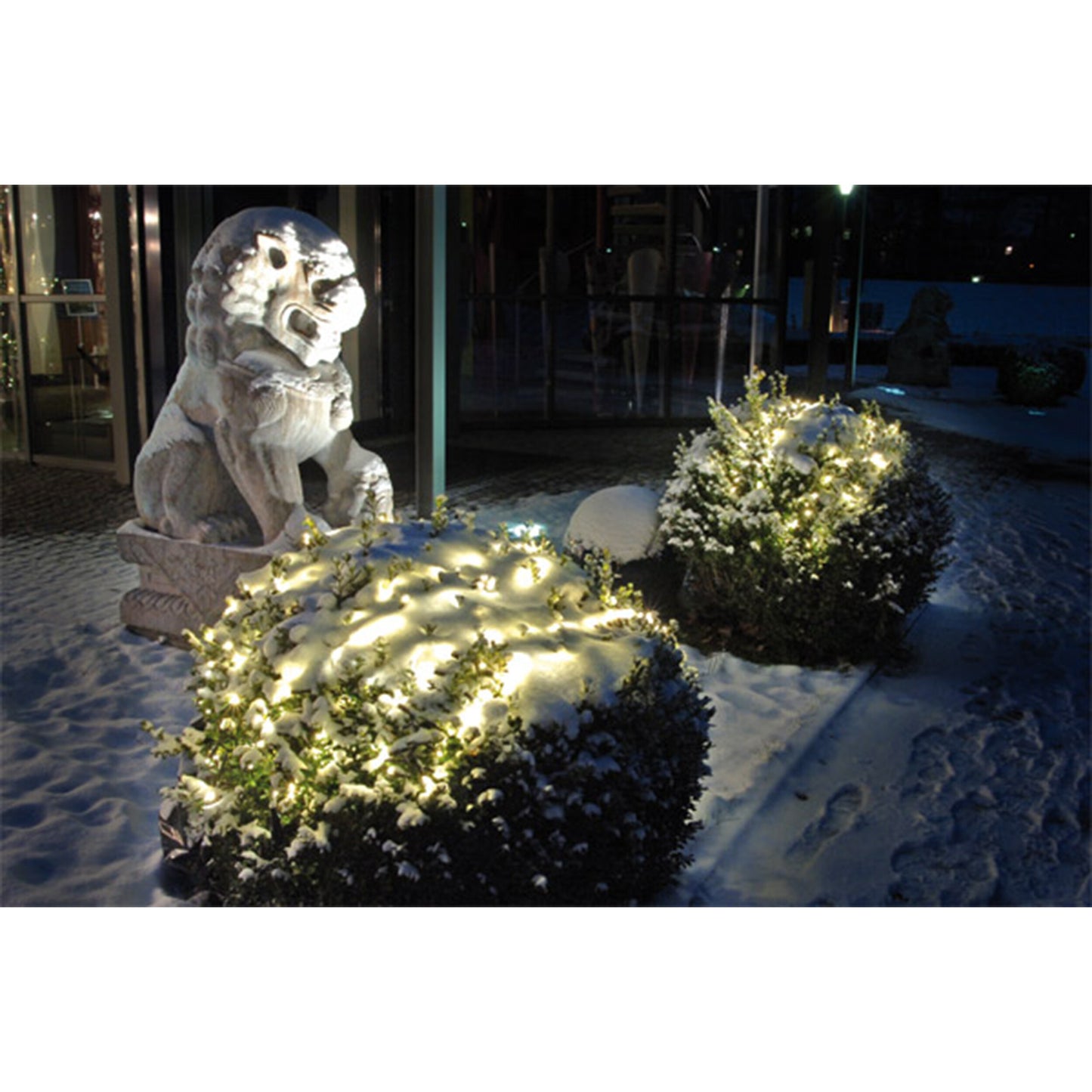 LED-Lichterkette - 1600 cm lang, im Modern Style, aus Kunststoff, grün, 200 LED  für den Außenbereich  Netzbetrieb