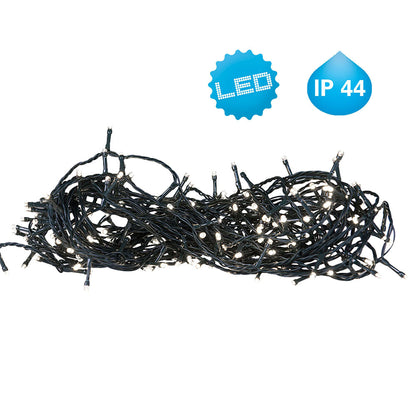 LED-Lichterkette - 1600 cm lang, im Modern Style, aus Kunststoff, grün, 200 LED  für den Außenbereich  Netzbetrieb