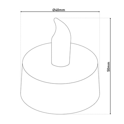 6 LED Kerzen