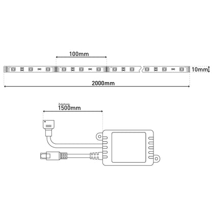 LED / RGB "Stripe" indoor L: 2m