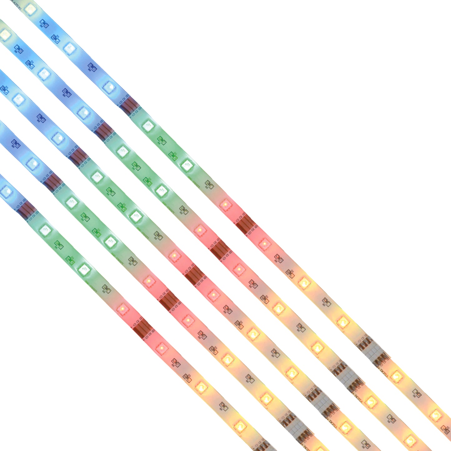 5x 1m RGB LED Stripe