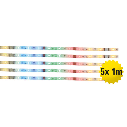 5x 1m RGB LED Stripe
