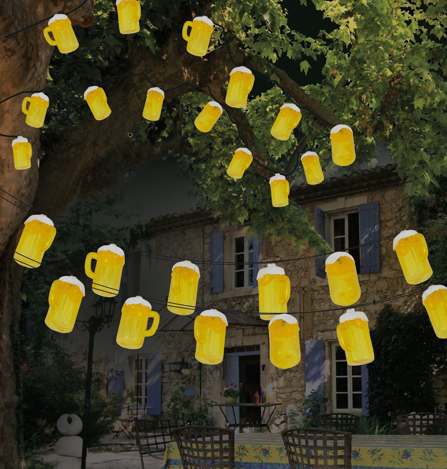 LED-Lichterkette "BIERKRUG"