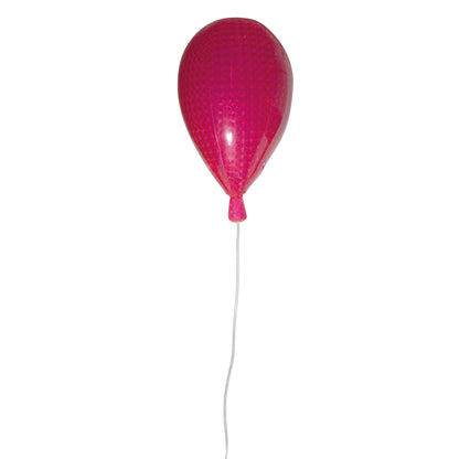 LED Dekoballon aus Kunststoff in Pink, mit integrierter LED