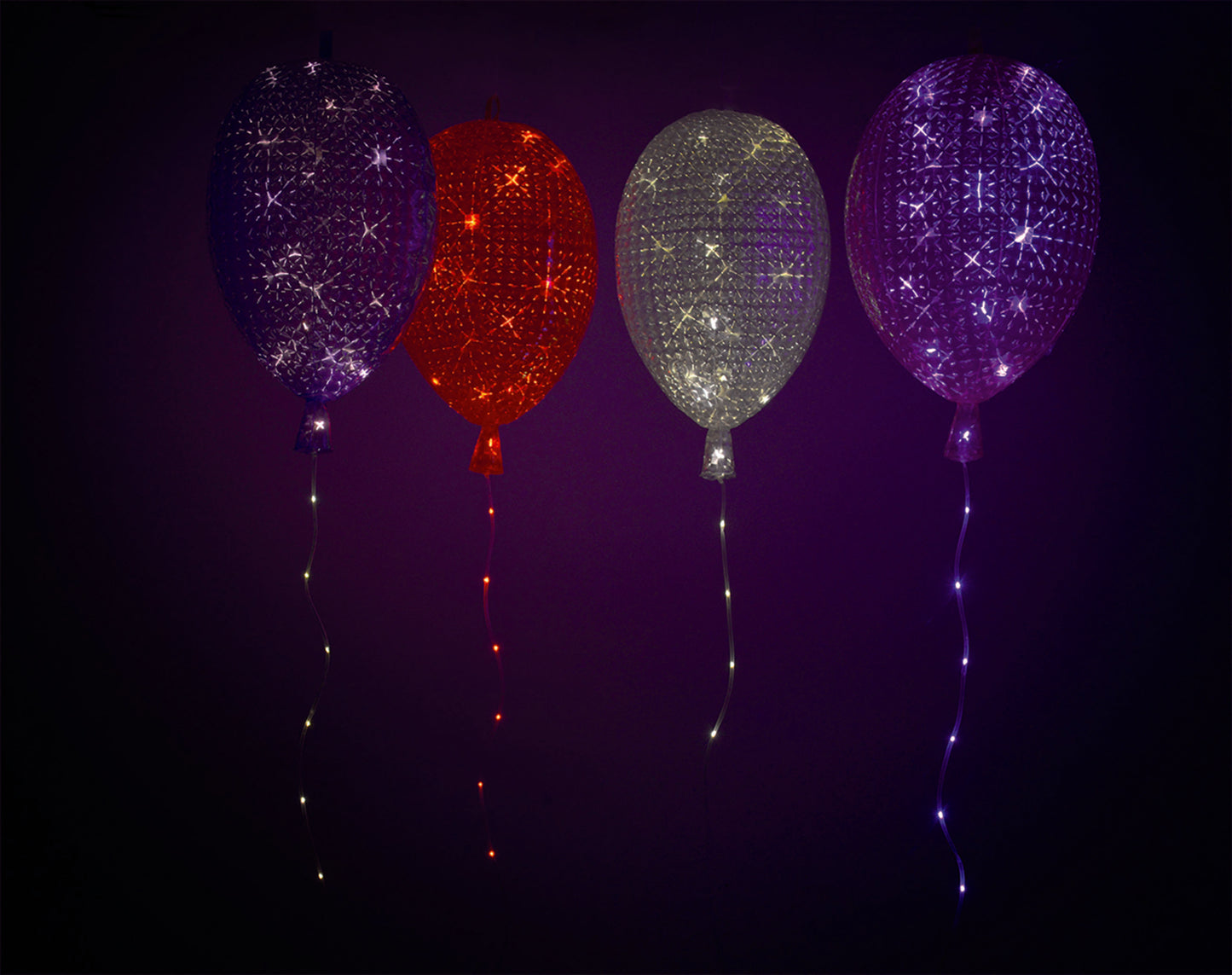 LED Dekoballon H: 50cm rot