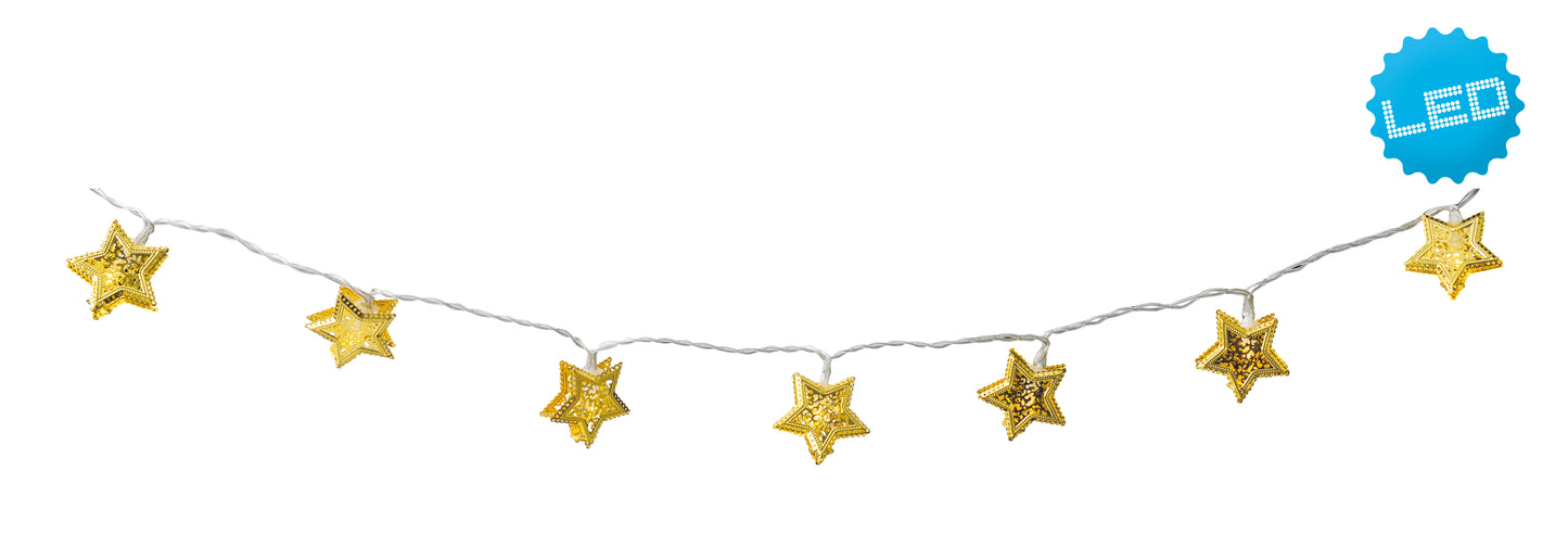Lichterkette mit Sternen
