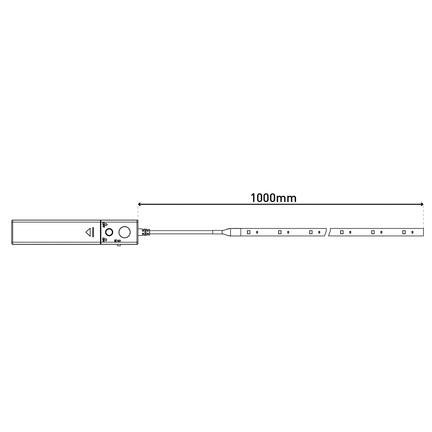 LED-Stripe mit PIR Sensor Indoor 1 m
