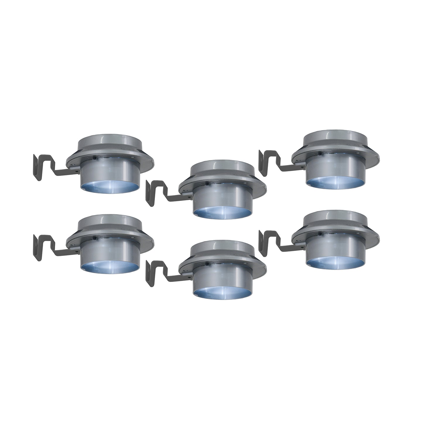 6er-Set LED Solar-/Dachrinnenleuchte "MISTRA"