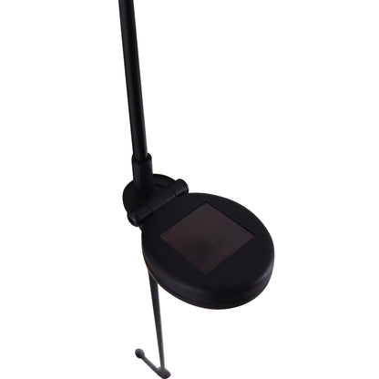 LED-Solar Erdspieß "Flamme", Lampe für den Außenbereich im Oriental-Style, aus Metall und Kunststoff in braun, 15,8 x 6 x 90 cm, mit LED Platine  mit Schiebeschalter  Dämmerungssensor