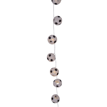 10er LED Lichterkette "Fußball" indoor